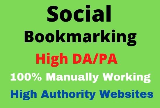 I will do 100 Social Bookmarking Backlinks For your w...