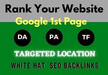 Rank on google first page with 100 Unique Domain High...