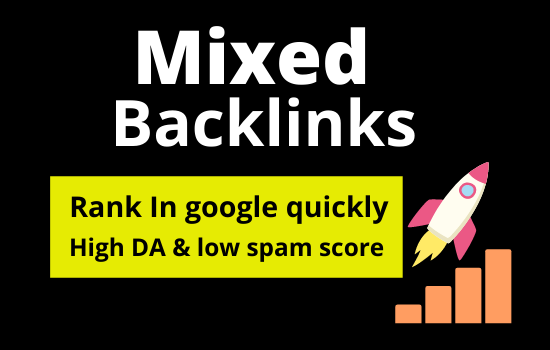 20 Mixed backlink on High DA low spam score site perm...