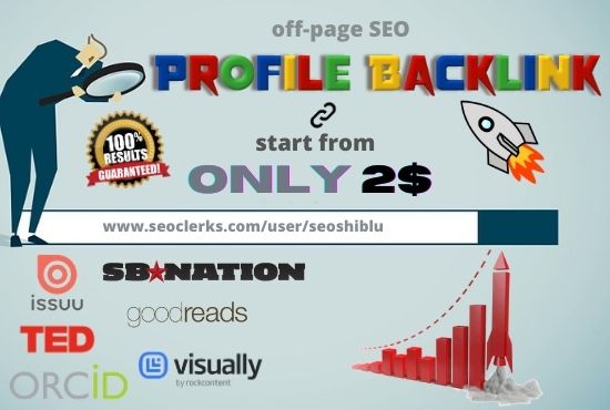 Provide 30 High quality profile backlinks from high d...