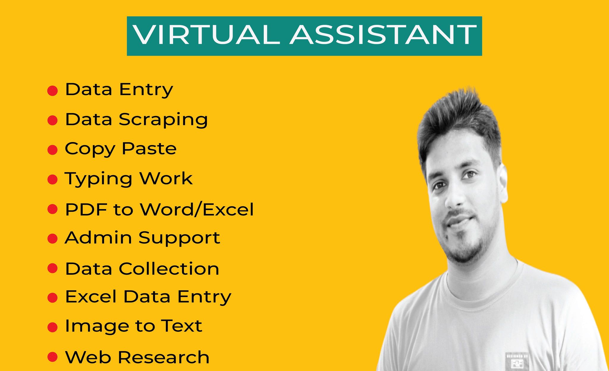 do any virtual assistant, copy paste and data entry ...