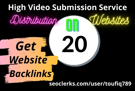 Make manual video submission on top 20 video sharing ...