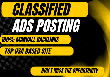Get best 100 classified ads posting backlinks skyrock...
