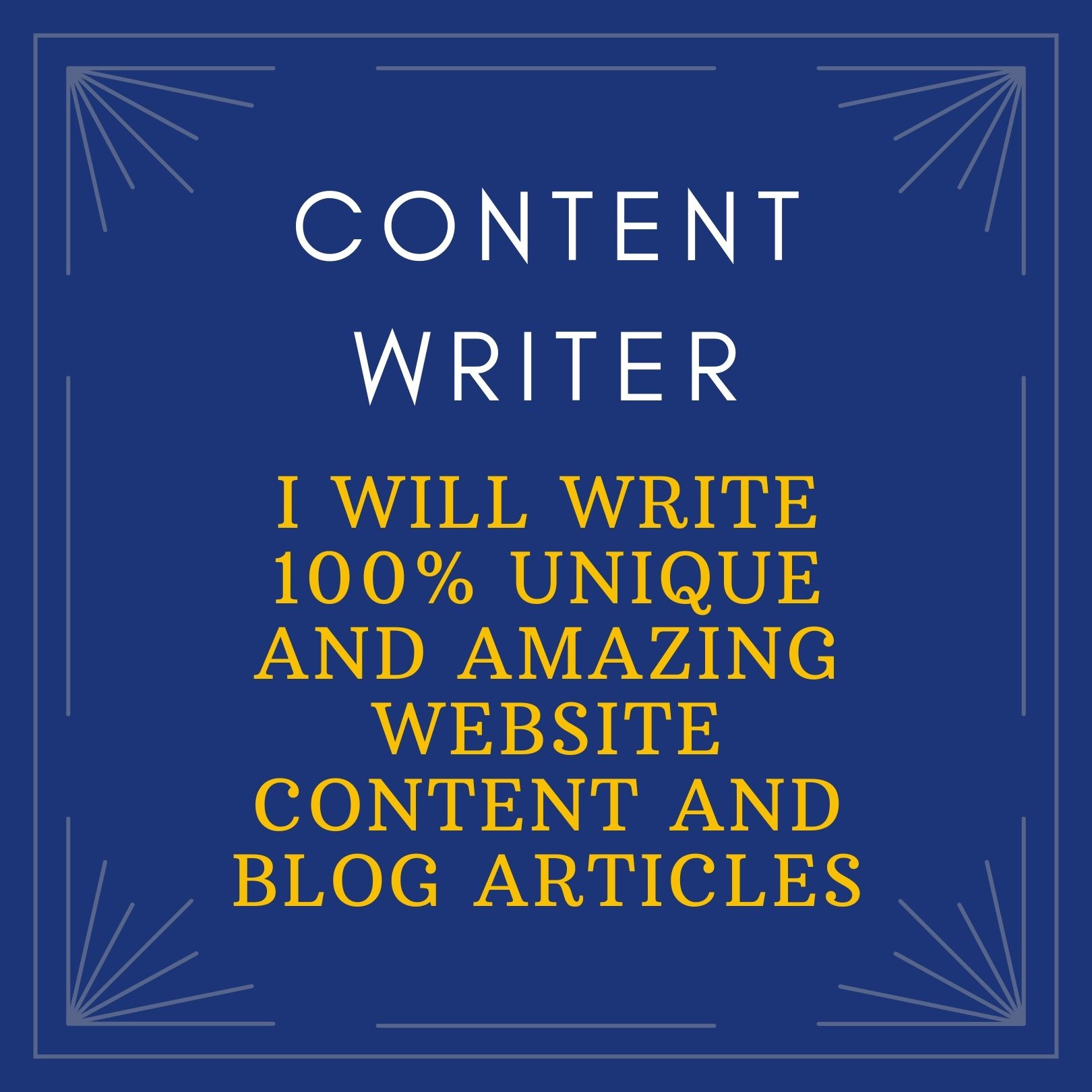 I will write 500-1000 words unique and amazing websit...