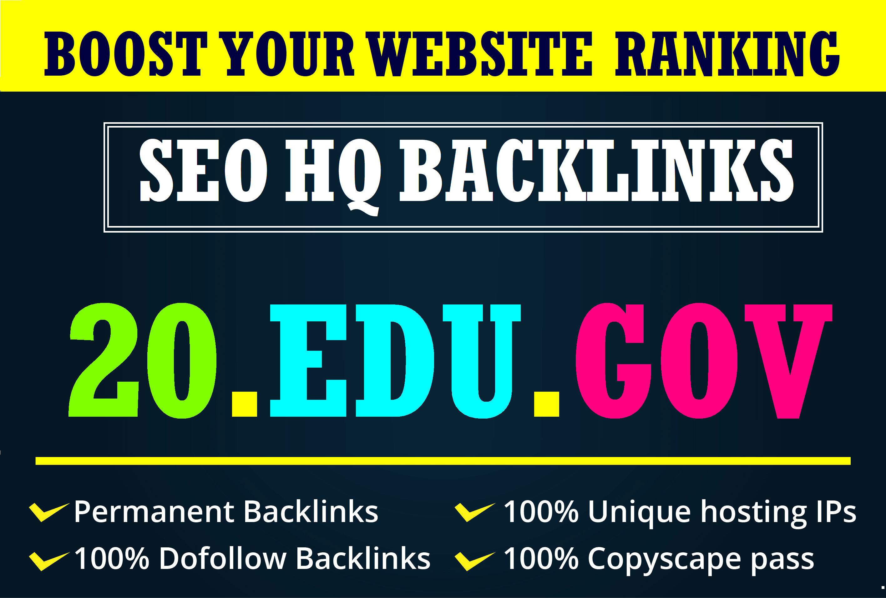 create pr9 20 edu gov high pr SEO authority backlinks...