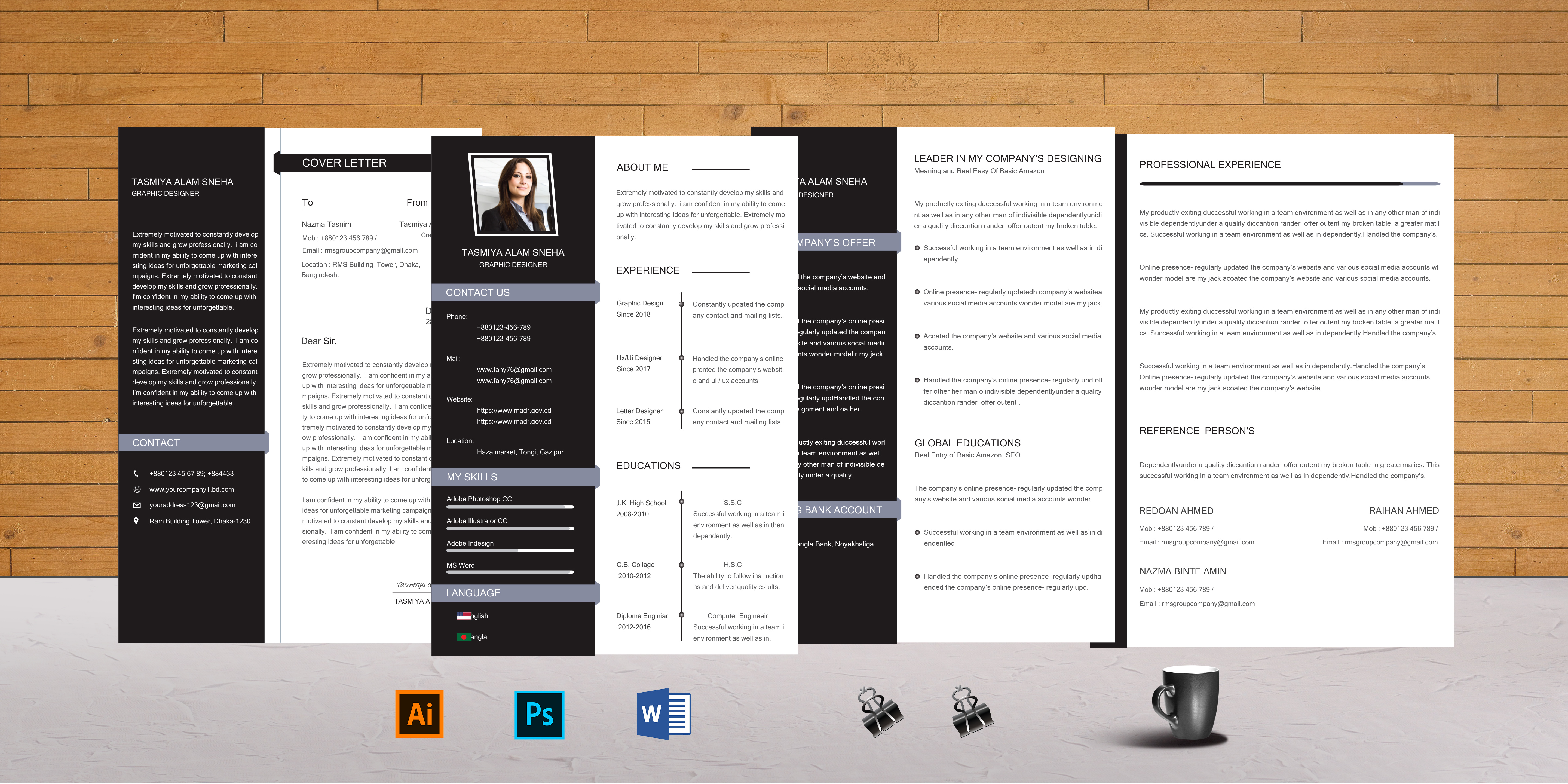 I will design or edit your resume/cv, cover letter t...