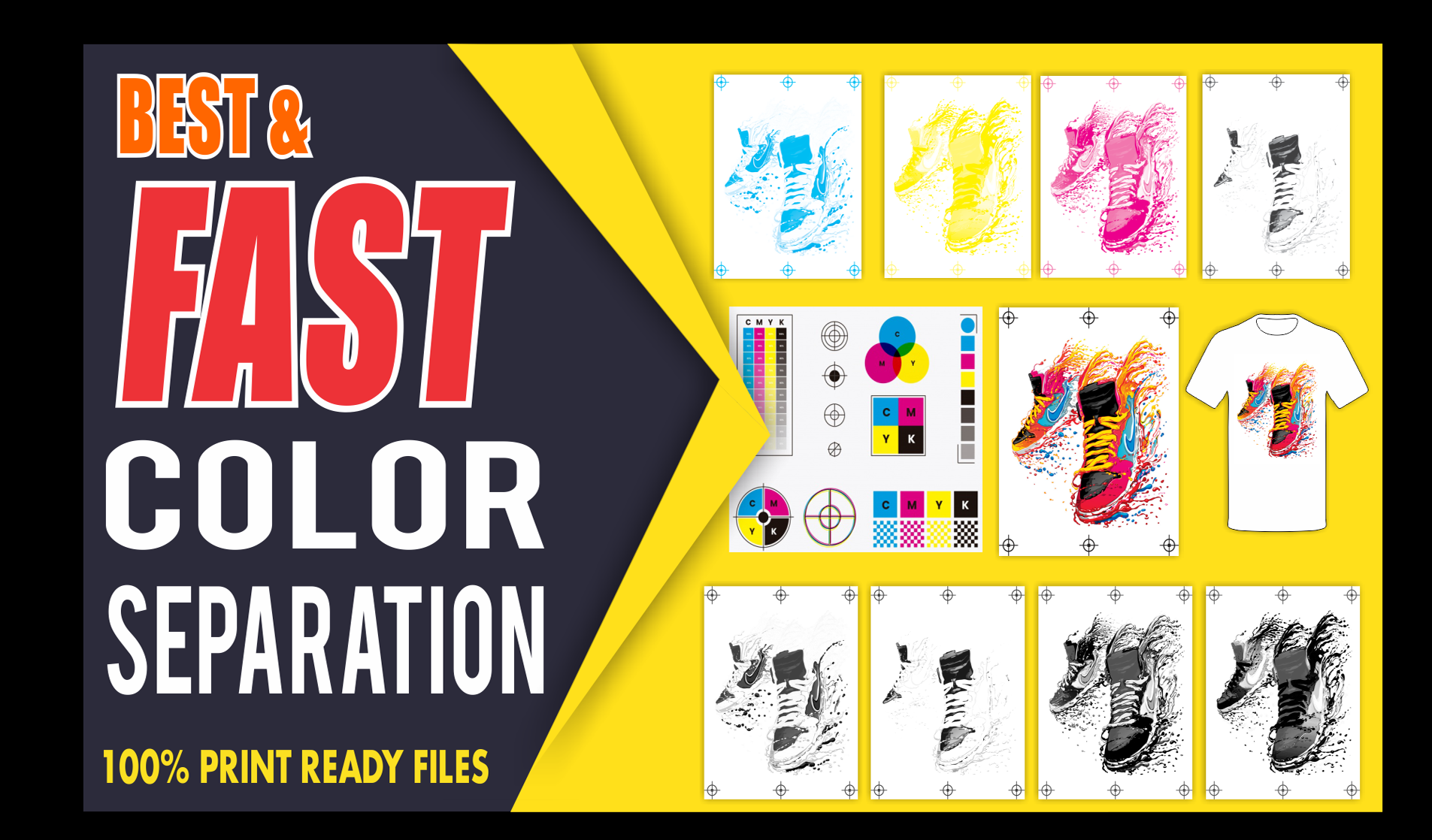 I will do Color Separation for Screen Print and Vecto...