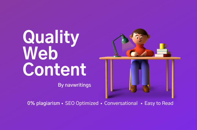 Get amazing quality 700 words web page content and sn...