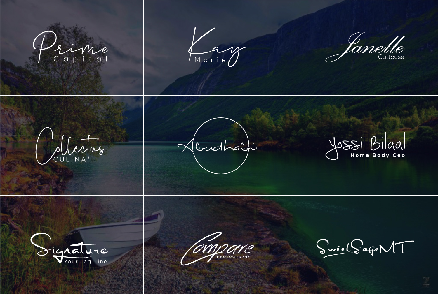 I will do scripted calligraphy handwritten or signatu...
