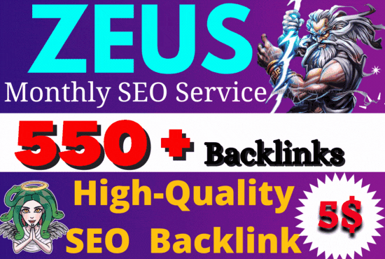 I will create 550 SEO backlinks white hat link building service for google top ranking