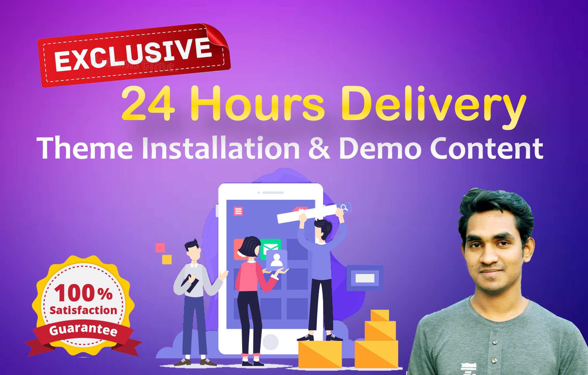 I can do wordpress theme installation and customizati...
