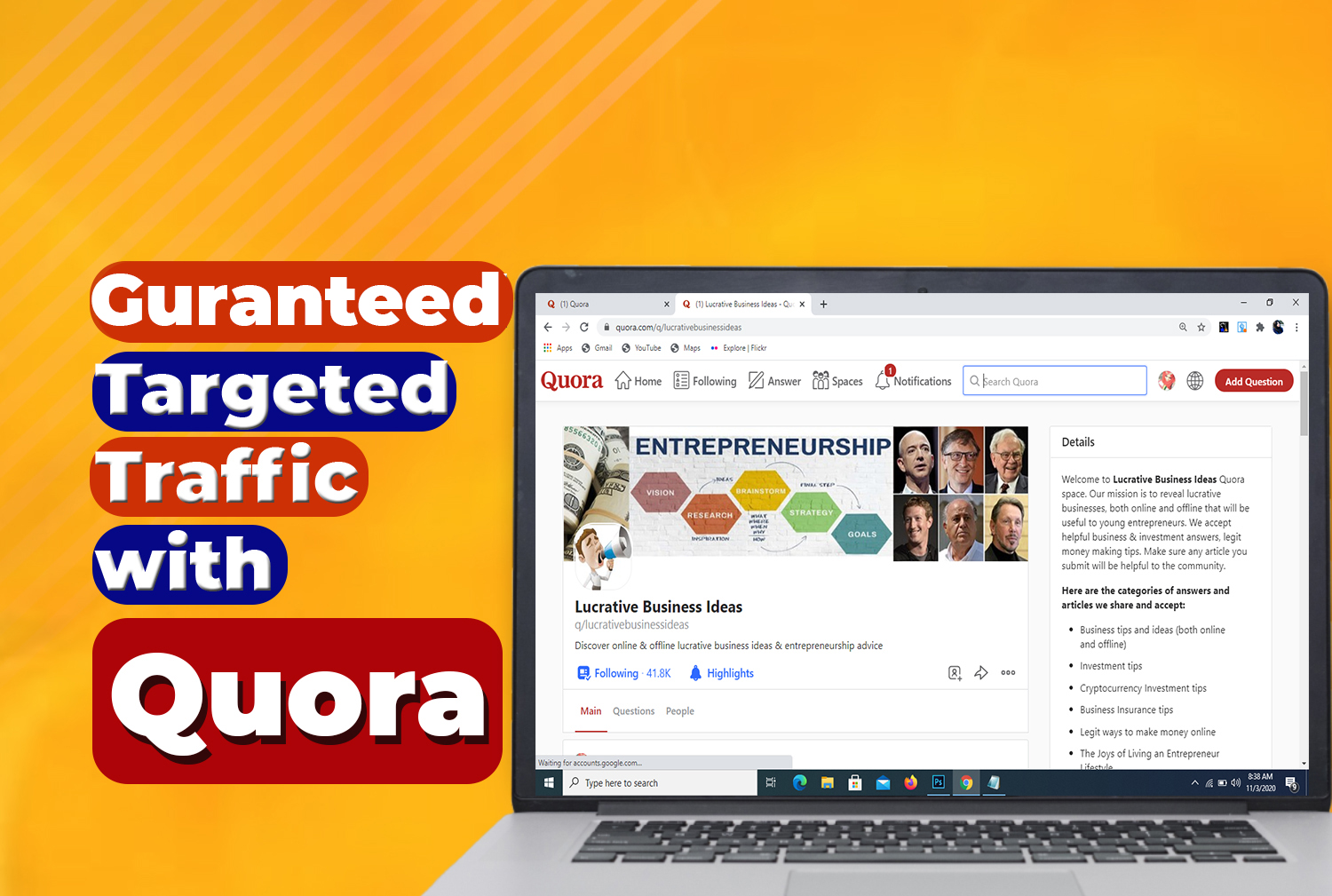 Lead Organic Niche Relevant Traffic with 20 Quora Ans...