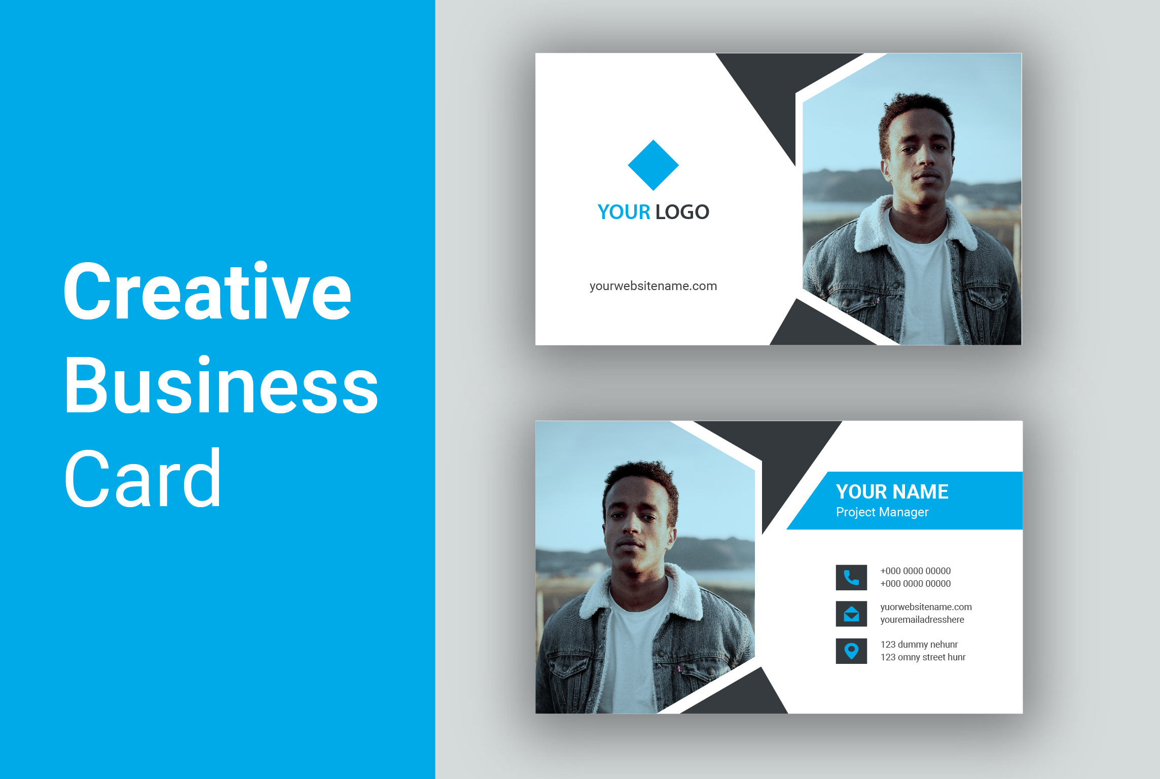 design professional and minimalist business cards