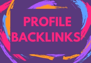 Do Manually 100 Profile Backlinks With High Quality D...