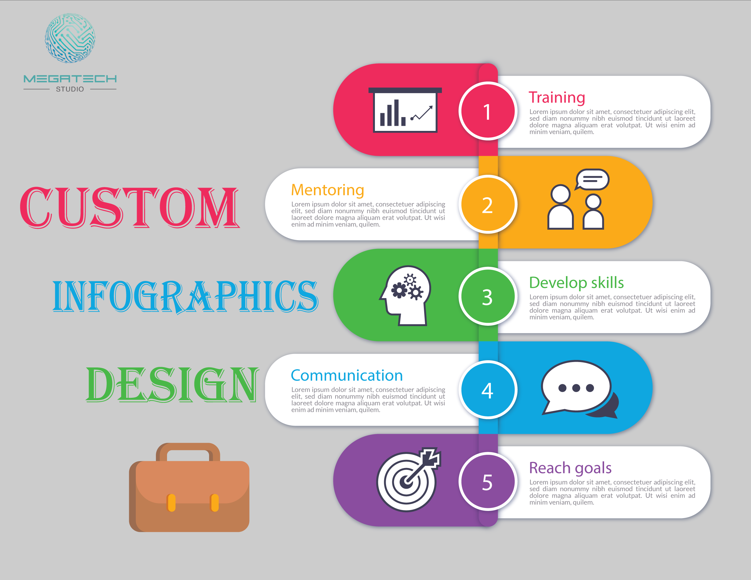 create professional unique info graphic design in 12 ...