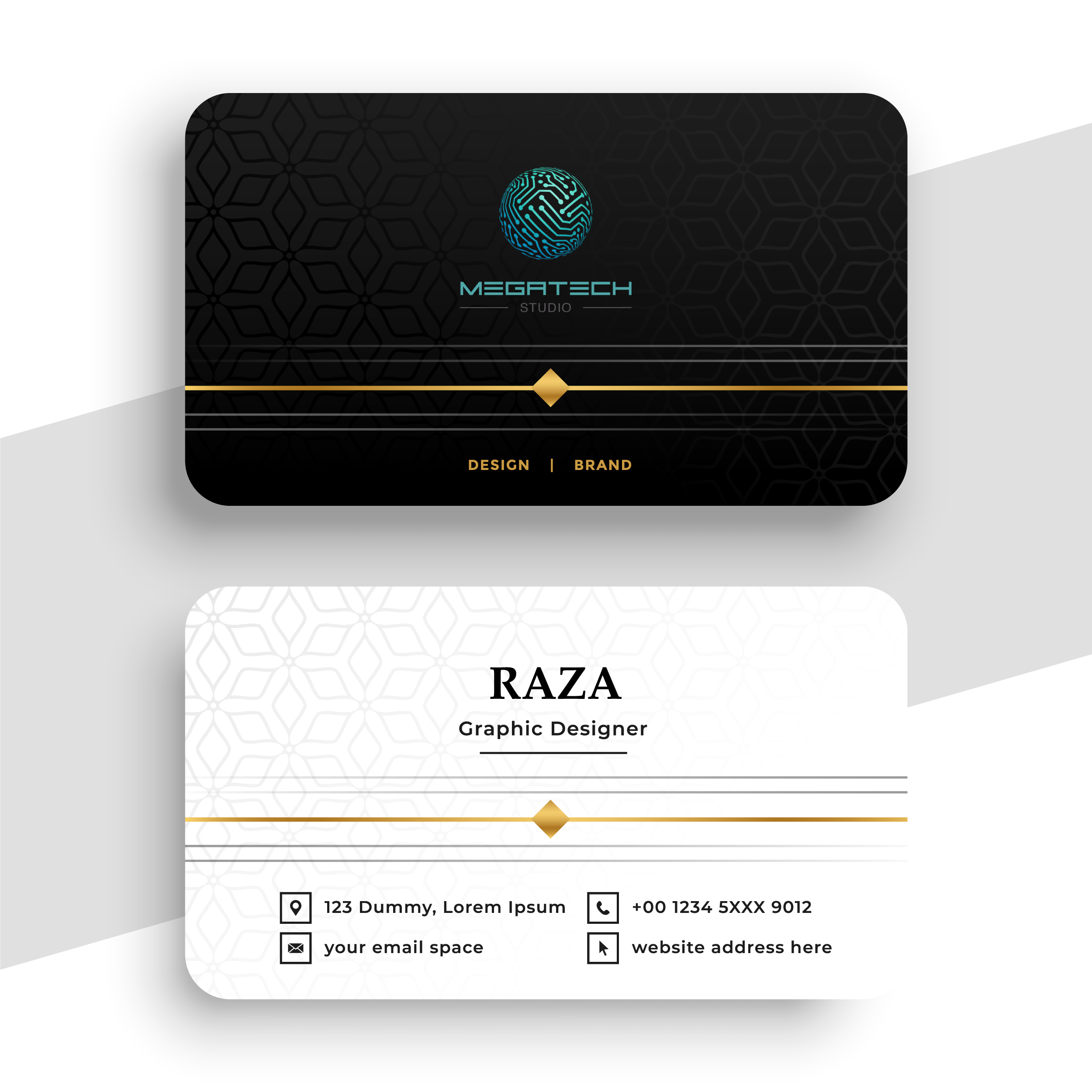 Create design minimal and elegant business cards in 1...