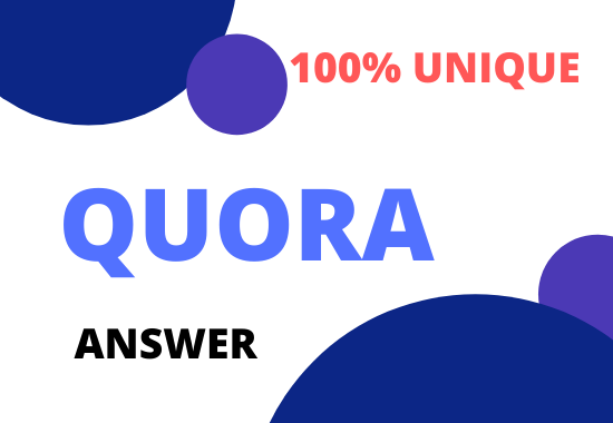 Promote 3 High Quality Quora Answer with Keyword and ...