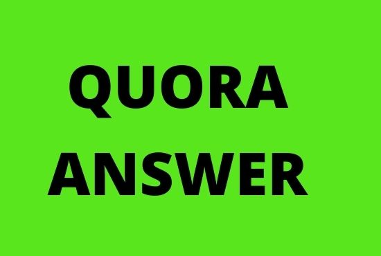 20 High Quality Quora Answers to your targeted traffi...