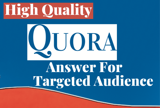 10 HQ Quora answer posting with your keyword & ur...