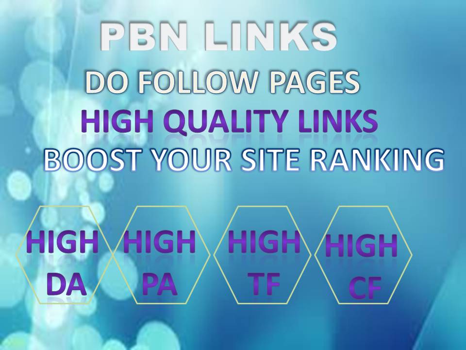 i will manually create 30 high DA/PA/TF/CF powerfull ...
