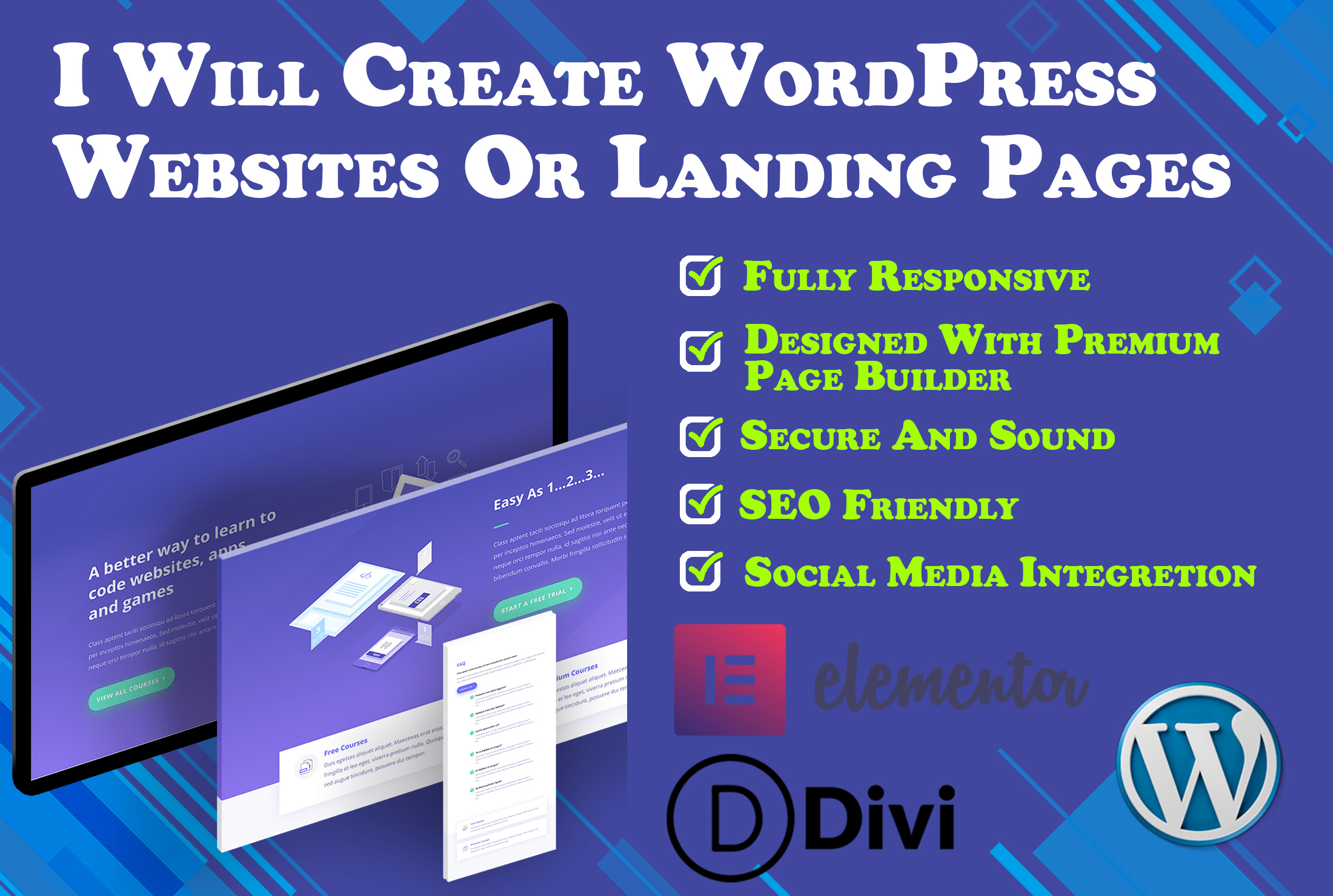 I Will Create Professional WordPress Website Or Landi...