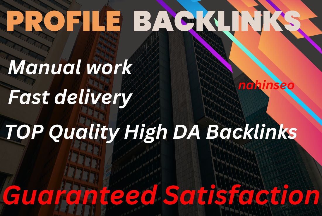 Create 100 High Quality Profile Backlinks for Your We...
