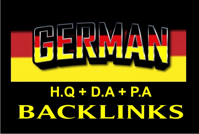 I will build high quality German dofollow SEO backlin...