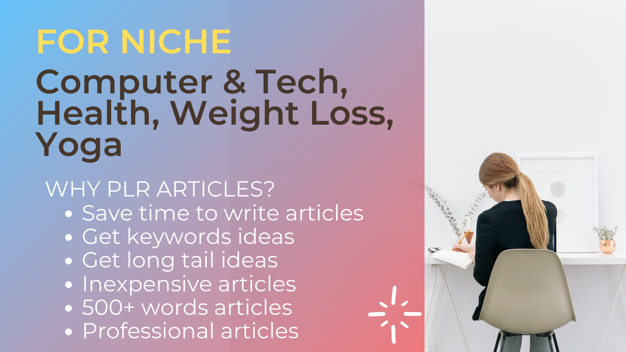 I Will Give 6.000+ PLR Articles for Computer & Tech, ...