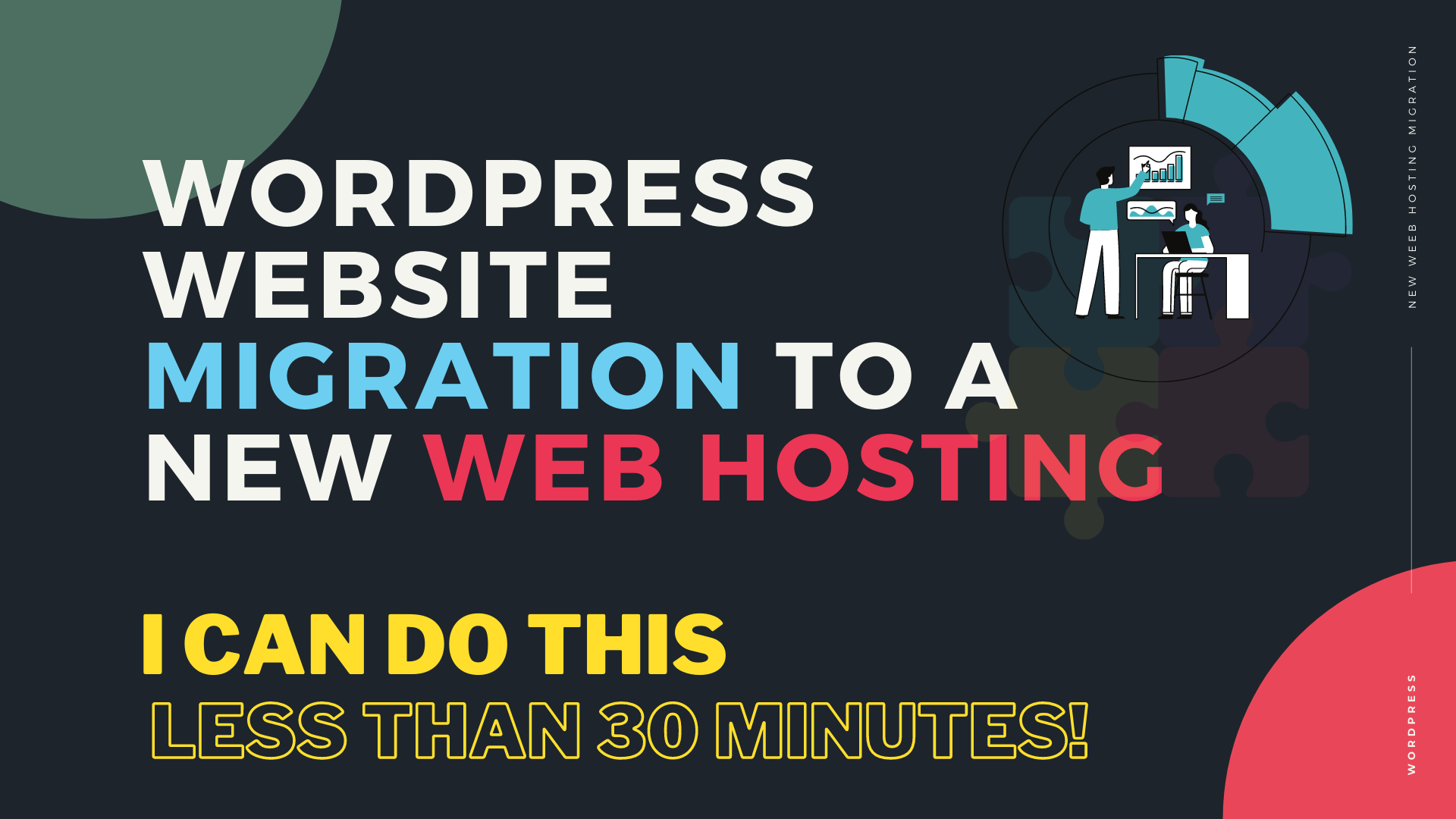 I will migrate your wordpress site to your new web ho...