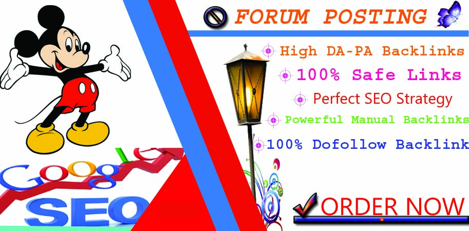 Provide 20 Forum Posting SEO Backlinks for Google Ran...