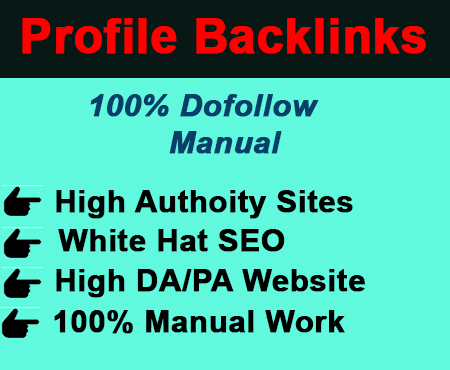 I will create best manually high authority 200 profil...