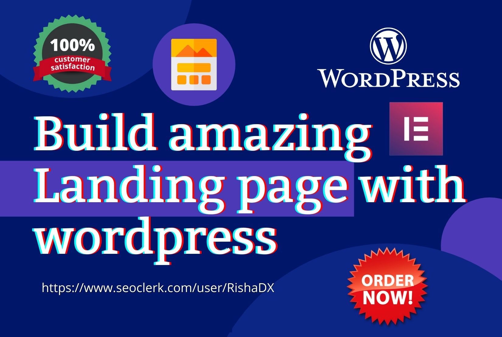 I will build amazing wordpress landing page square pa...