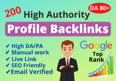 I will Manually build 200 High Authority Do-follow Pr...
