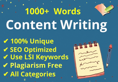 1000+ Words Amazing Content/Article Writing with SEO ...