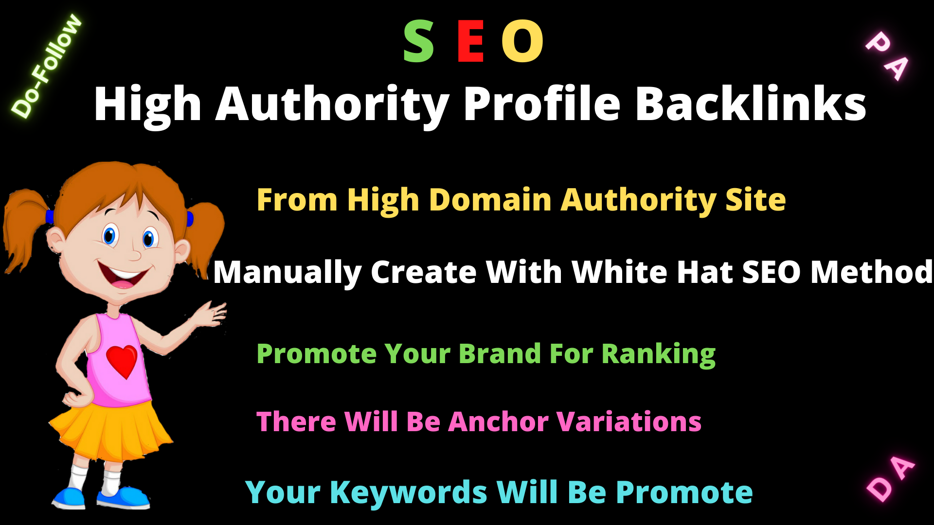 Manually Create 200 Profile Backlinks From High DA 90...