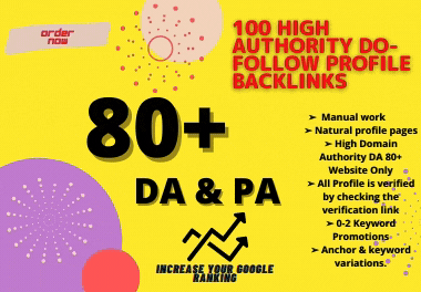 Push Your SEO Rank With MY 100 Do-Follow High Authori...