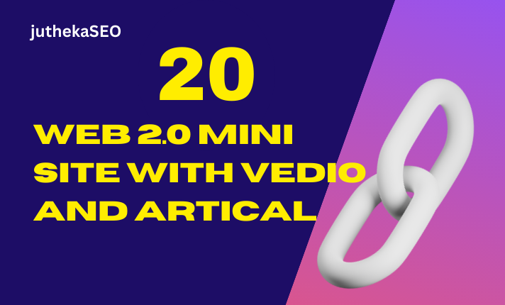 20 web 2.0 Backlinks DA 50-99 Niche Related Content S...