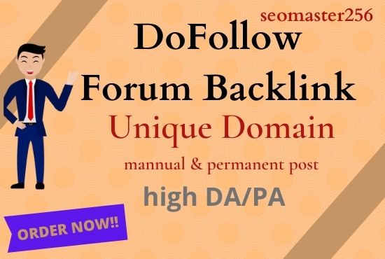 I Will Provide 15 High Quality Domain Forum Posting B...