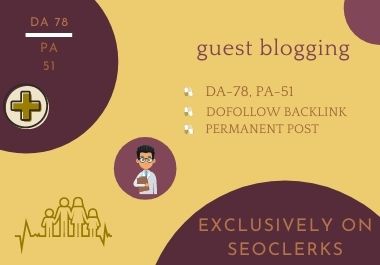 I will publish health guest blogging on da 78 & pa 51...