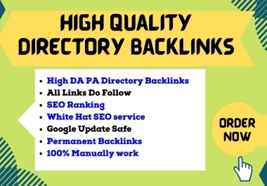 I will Construct 50+ manually directory submission SE...