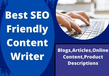 I will write a best SEO friendly content for your web...