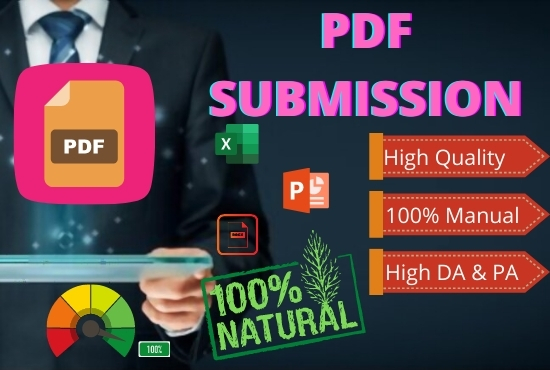 Build Manually 80 High Authority DA PA PDF Submission...
