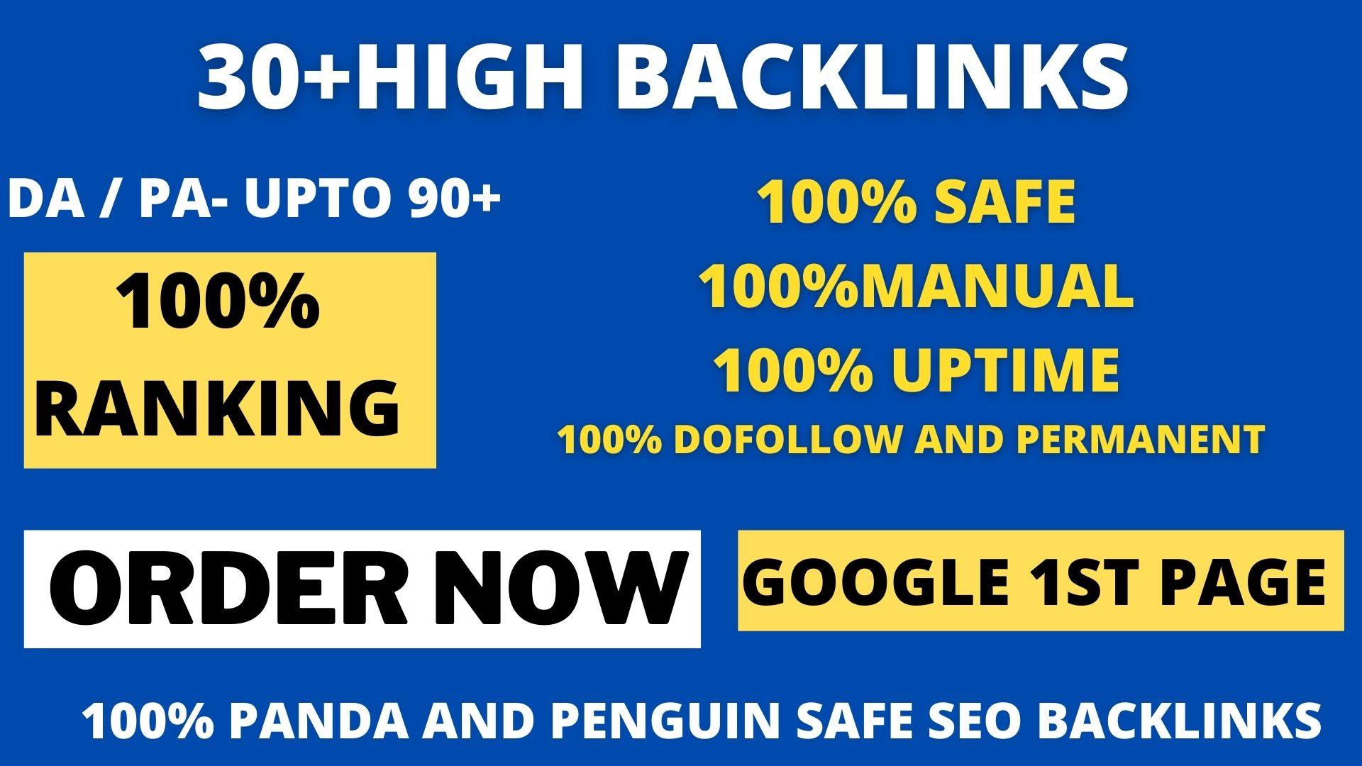 Manually Create 30+DOFOLLOW High PR 1-PR 7+ or DA-40+...