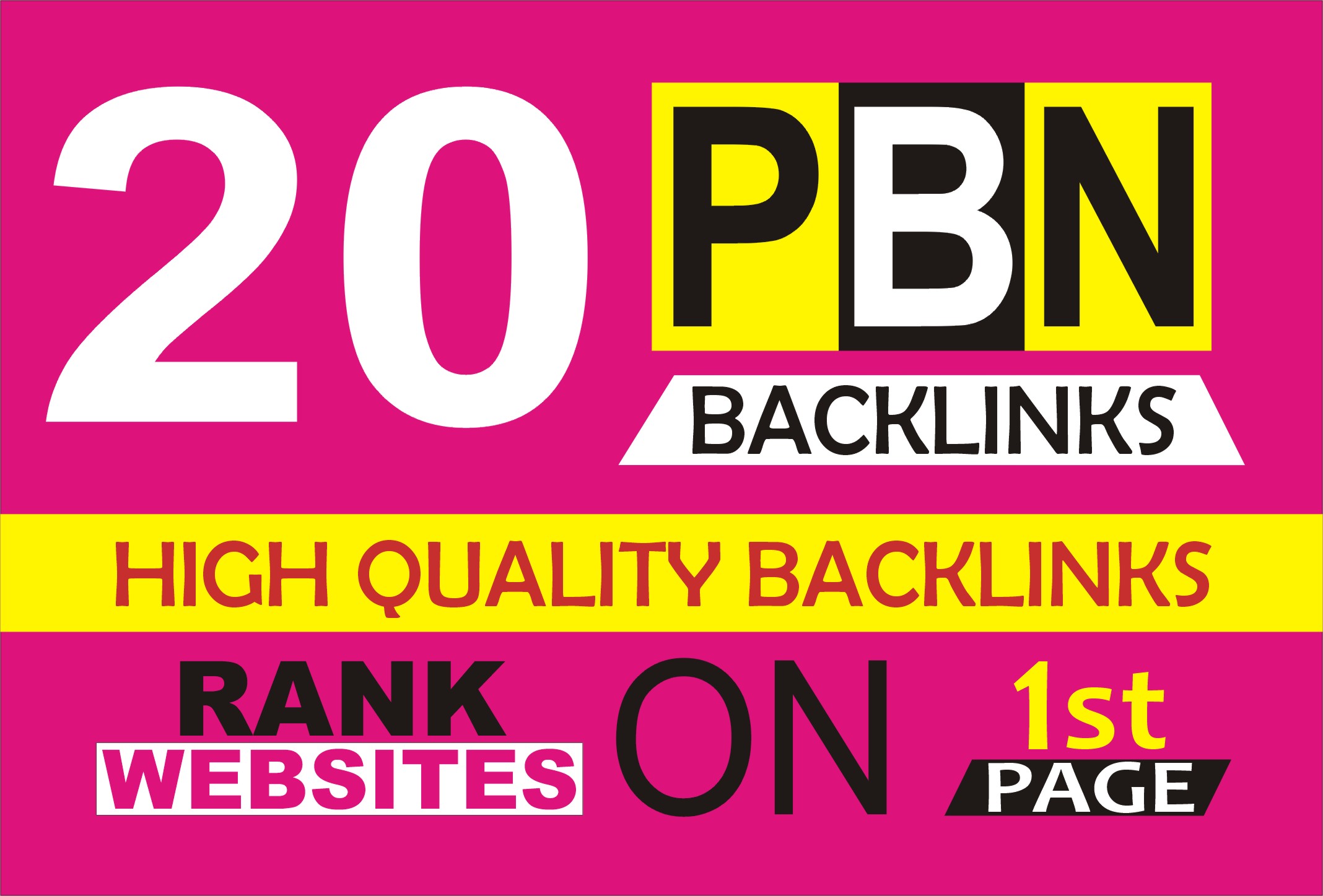 Build 20 PBN DA PA 30+ All Home Page high quality PBN...