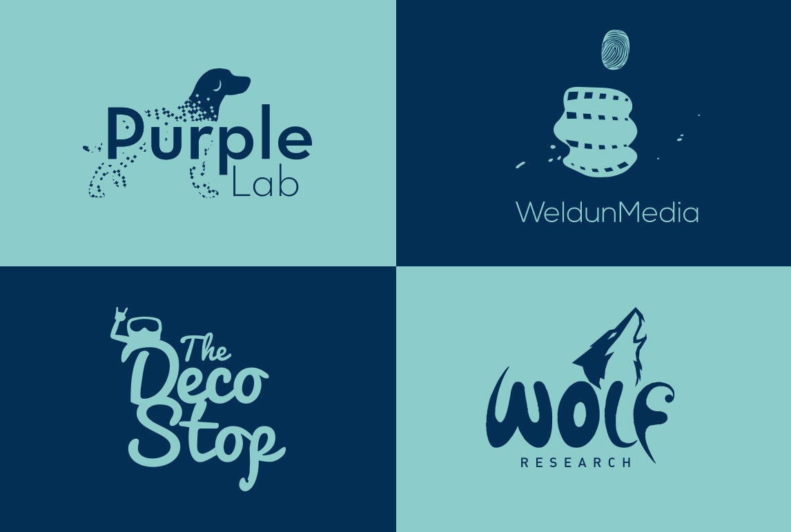 I will design a monogram initials text logo