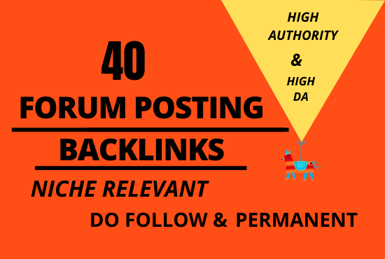 MANUALLY 40 HIGH QUALITY & NICHE RELEVANT WITH HI...