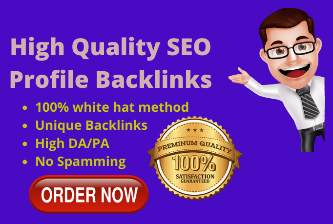 I will create 30 Profile Backlinks Manually Create fo...