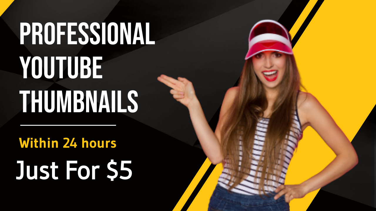 I will design you professional youtube thumbnail