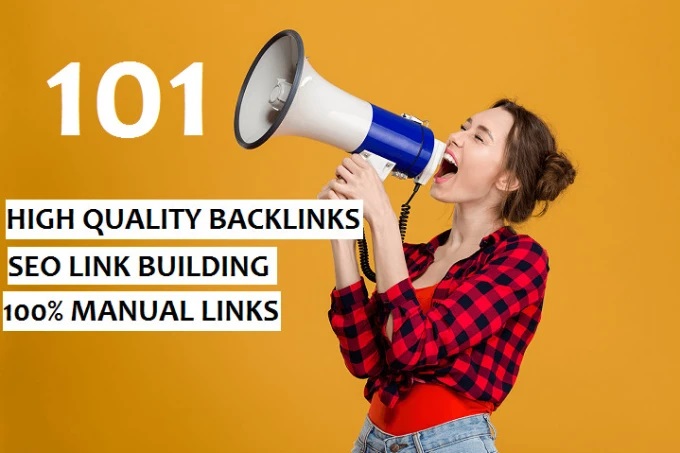 I will do 101 SEO link building backlinks, for google...