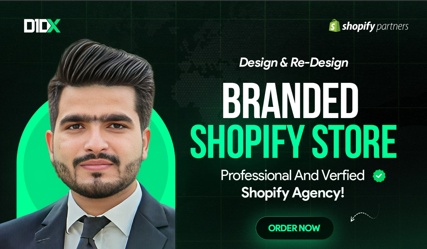 Our agency will build, design shopify website, ecom...